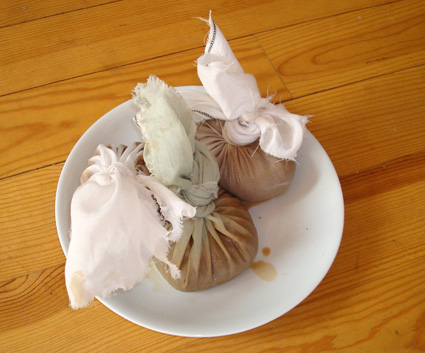 pochons de riz plantes et lait